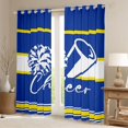 thumbnail image 2 of Homewish Girly Dreamy Dance Curtains Pack of 2 (42x84 Each) For Female Men Teens,Cheer Team Curtains Blackout,Sport Theme Bedroom Curtains,Breathable Home Decor, 2 of 6