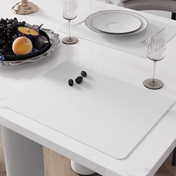Estera de mesa de café de drenaje simple y moderno con barro de diatomeas de cuero, estera de café simple y aislante