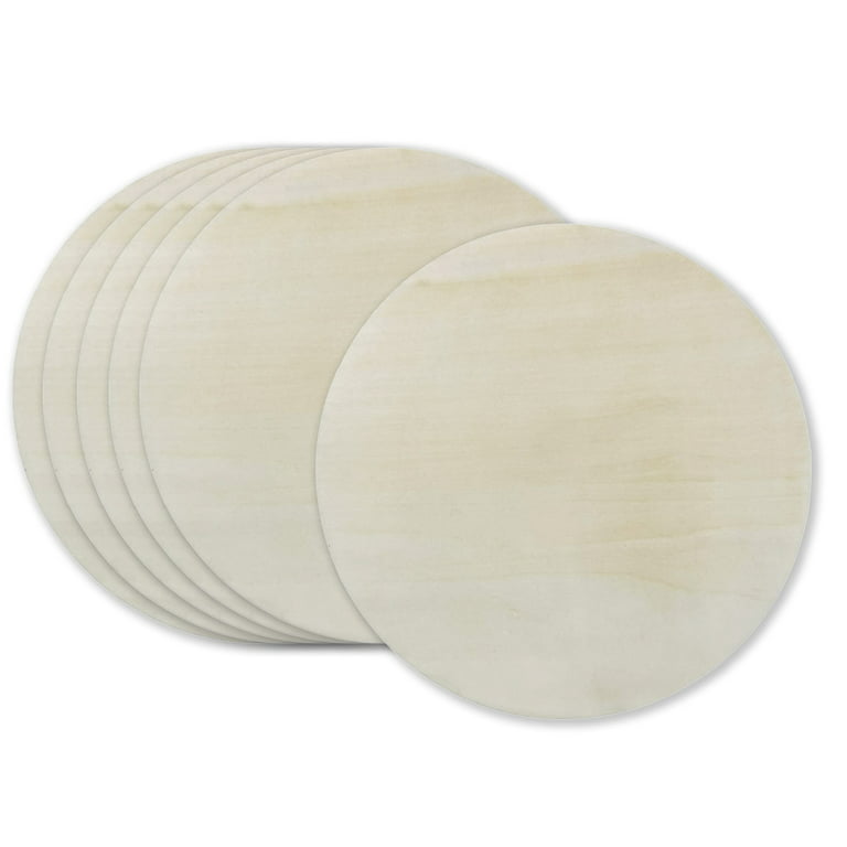 Urbalabs Wood Circles 12 Inch 1/4 Inch Thick Birch Plywood Discs