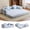 Light Blue, variant on BSHTI Convertible Sofa Bed with Pillows, Chenille Folding Floor Sofa, High Rebound Density Sponge Boneless Couch for Living Room Bedroom Apartment Office, No Assembly Required, Dark Green