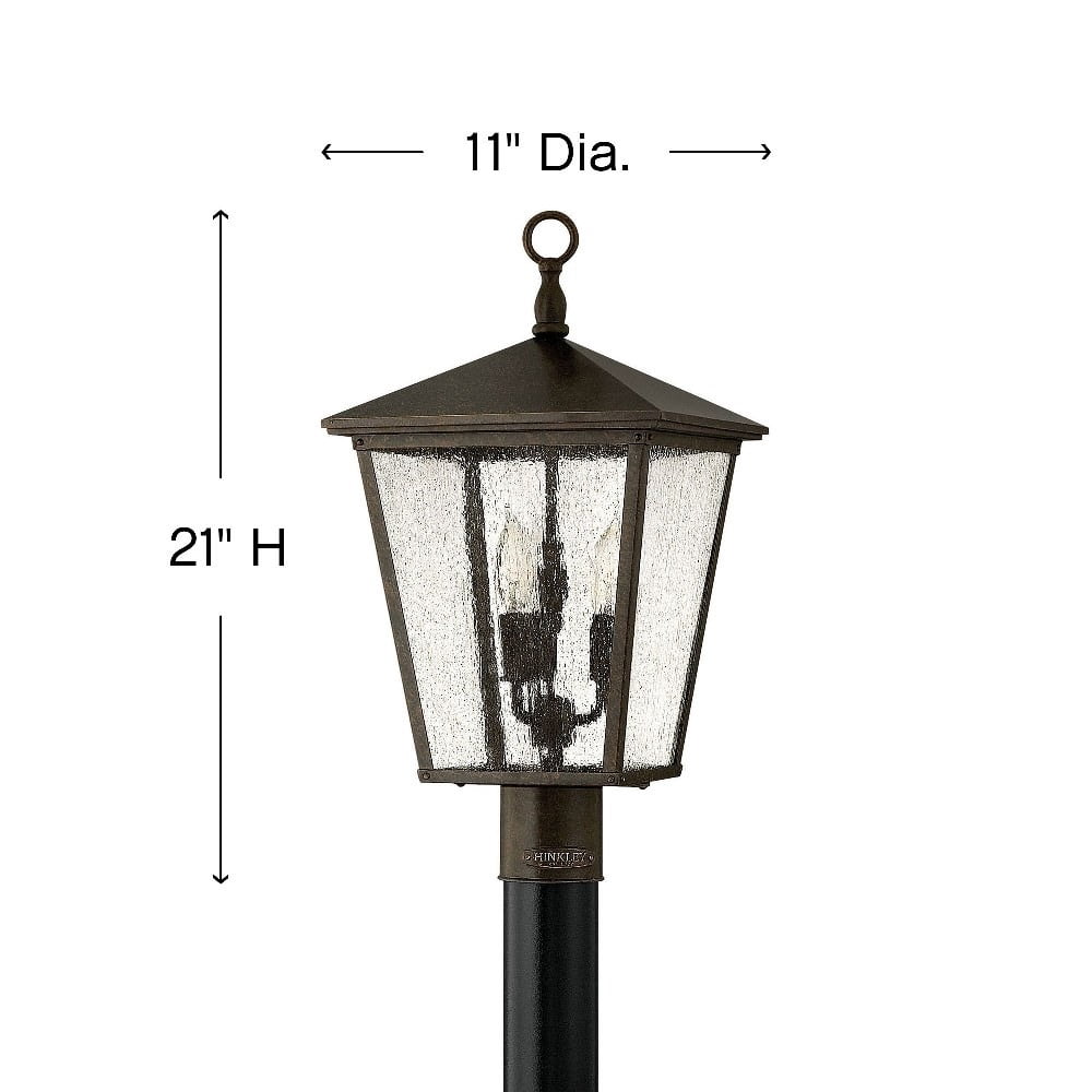 Hinkley Lighting - Three Light Post Top/ Pier Mount - Outdoor - Trellis - 3