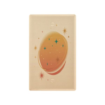 IAUYY Retardant PC Material Unused Outlet Cover Switch Plate Covers Easy DIY Installation with Screws Light Switch Cover Plate Orange Sky Picture