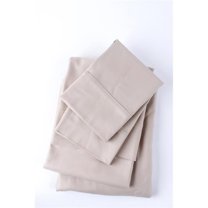 Pacific Cotton 300SATIN-TAUP-QU 300 Thread Count Sateen Sheet Set, Taupe - Queen Size