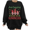 thumbnail image 4 of Savings Clearance 2025! asdoklhq Clearance Plus Size Christmas Clothing,Christmas Sweatshirt for Women Oversized Graphic Casual Crewneck Long Sleeve Pullover Sweatshirt Tops Shirt Blouse, 4 of 6