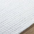 thumbnail image 5 of Hauteloom Anahid Wool Hallway, Kitchen Runner Rug - Contemporary - Light Silver, White - 3' x 10', 5 of 6