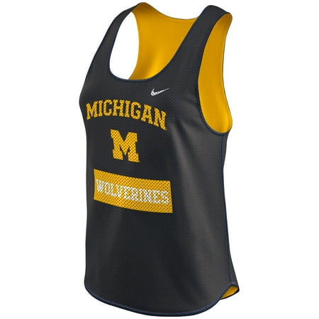 Nike Mesh Tank Top - Michigan Wolverines Nike Women's Gear Up Dri-FIT Mesh Tank Top - Navy
