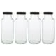 thumbnail image 1 of 4 botellas de vidrio cuadradas con tapa para jugo, reutilizables, para jugos, batidos, leche y bebidas, recipientes transparentes de 500 ml, 1 of 7