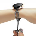 thumbnail image 2 of Correa de repuesto CHAO negra para Galaxy Watch 5/watch 4 acero inoxidable 40 mm 44 mm, 2 of 5