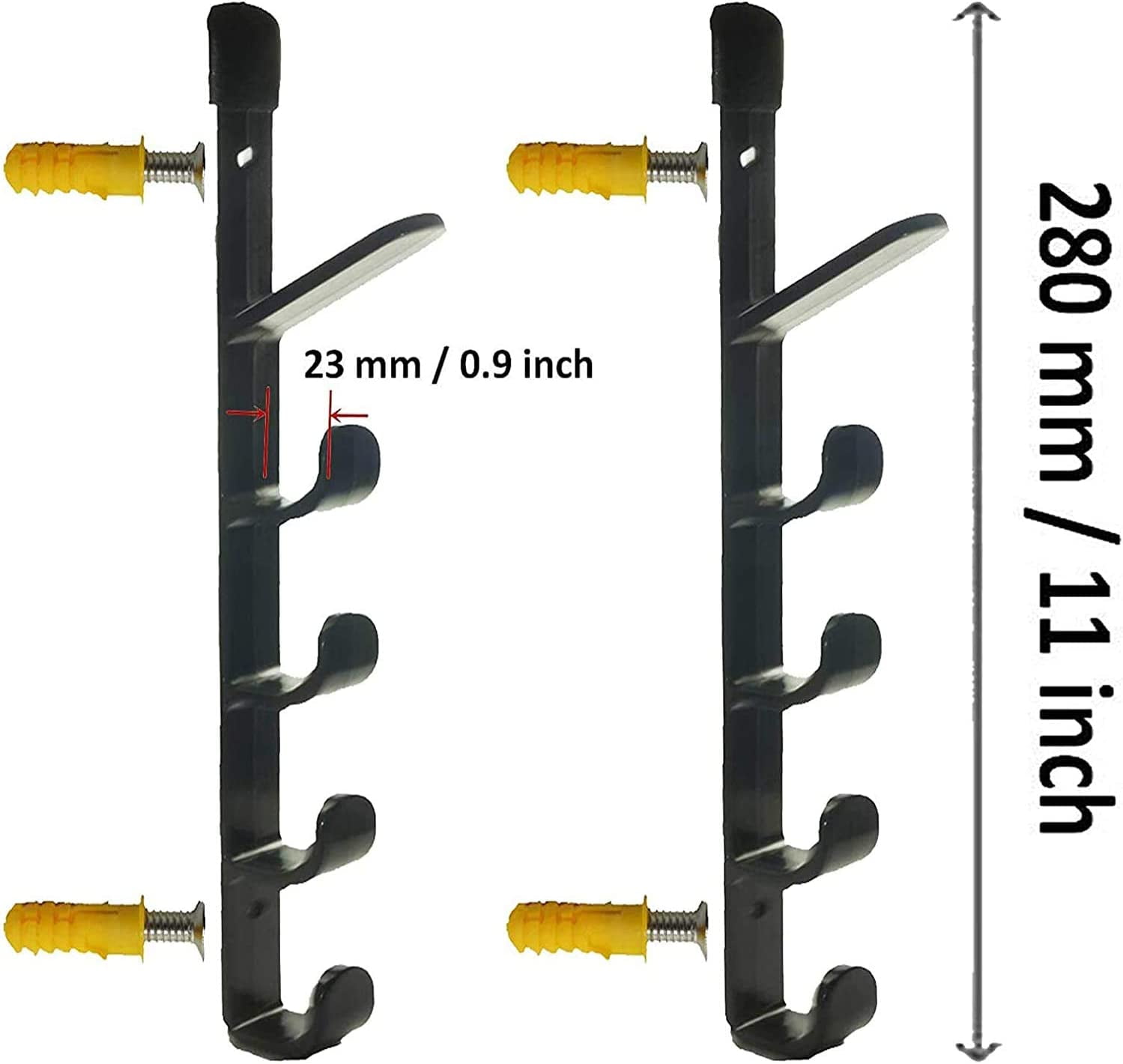 10-Stick Hockey Stick Holder Wall Mount