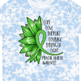 thumbnail image 4 of Inktastic Mental Health Awareness Green Sunflower Ribbon T-Shirt, 4 of 5
