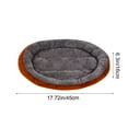 thumbnail image 4 of Taotanxi Round Donut Cat and Dog Cushion Bed, 17in Pet Bed for Small or Medium Dogs, Anti-Slip & Water-Resistant Bottom, Soft Durable Fabric Pet Beds, Washable Calming Cat Bed Brown, 4 of 6