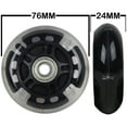 thumbnail image 6 of LED Inline Wheels 76mm 82a Skate Rollerblade Light Up 4-Pack w/ Abec 9 Bearings, 6 of 8