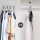 thumbnail image 4 of hangers with clips 10 pack velvet for clothes storage, 4 of 5