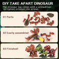 thumbnail image 4 of AMERTEER Dinosaur Toys for 3 4 5 6 7 Year Old Boys Take Apart Dinosaur Toys for Kids 3-5 5-7 STEM Construction Building Kids Toys with Drill Dinosaur Toys Christmas Birthday Gifts Boys Girls, 4 of 9