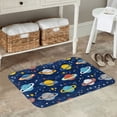 thumbnail image 7 of Gukieu Planets and Stars Print Dust-proof Floor Mats, Water-absorbent and Non-slip Flannel Door Mats 16x24in, Home Decoration Suitable for Kitchen, Bathroom, Garage, 7 of 7