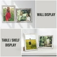7 Pack 8x10 Picture Frame Set, Composite Wood, White Photo Frames for