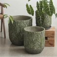 thumbnail image 3 of Maceta redonda de hormigón de gran calibre con diseño de cactus for jardín, 3 of 6