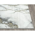 thumbnail image 4 of Abani Luna LUN170A Contemporary Marble Grey and Metallic Gold Area Rug - 8'11" x 12', 4 of 5