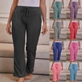 thumbnail image 5 of Pantalones de mujer, pantalones casuales con cintura elástica, pantalones de yoga de secado rápido, 5 of 5