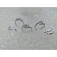 thumbnail image 5 of Open Hug Ring Gold Plated Adjustable Silver Ring With Diamond Treatment Open Mouth Fashion Jewelry For Women Today, 5 of 8