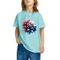 thumbnail image 4 of GERsome Unisex Kids 4th of July Patriotic Tops American Flag Graphic Tees for Boys Girls Crewneck Short Sleeve Loose Fit Summer T Shirts, 9-10 Years, 4 of 6