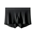 thumbnail image 2 of Men's XL Cotton Boxer Briefs - Black, Comfortable Everyday Underwear, Breathable Soft, Moisture-Wicking, Durable Fit, 2 of 9