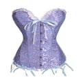 thumbnail image 1 of Femmes Vintage Overbust Corset Classique Bustier en Acier Os Lacets Haut, 1 of 6
