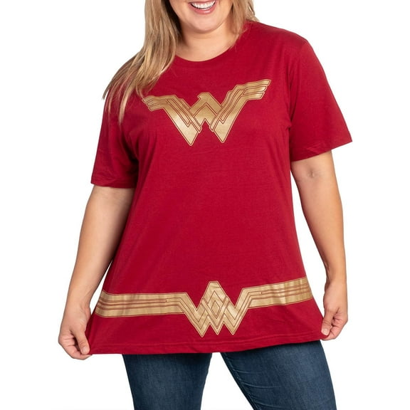 Womens Plus Size DC Comics Wonder Woman Short Sleeve T-Shirt Tee