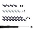 thumbnail image 2 of eXtremeRate Faceplate Violet Gris Foncé avec Poignées pour Manette Nintendo Switch Pro, Toucher Doux DIY, 2 of 4