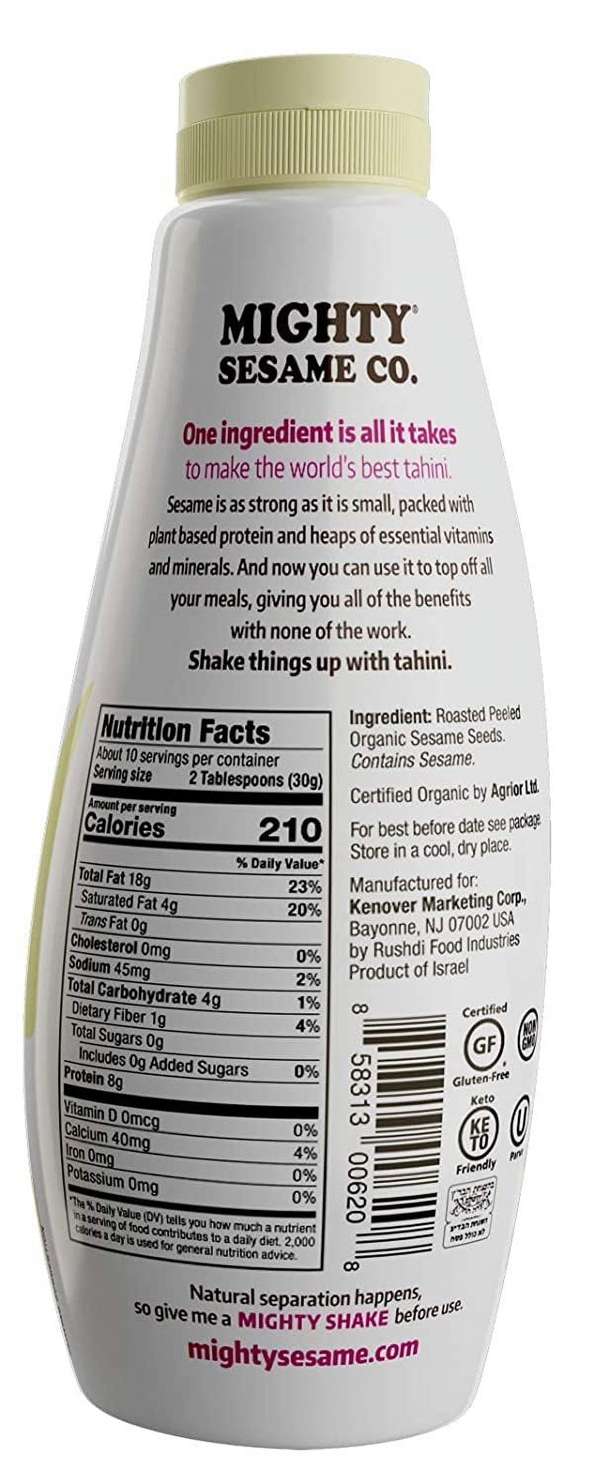 Mighty Sesame Fine Organic Sesame Tahini, 10.9oz