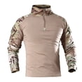 thumbnail image 1 of Camisas de Otoño Para Hombres Camiseta de Manga Larga Con Cuello En V Camuflaje Traje de Entrenamiento Camiseta Superior Odeerbi ODB-4, 1 of 4