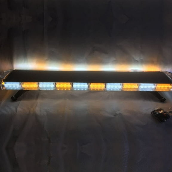 Shzicmy Strobe Light Bar,47" 88LED  Amber White Emergency Beacon Warn Tow Truck Response