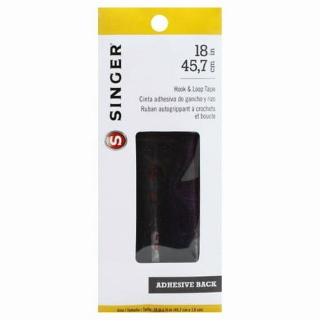 Hook & Loop Adhesive Tape 3/4"X18"-Black