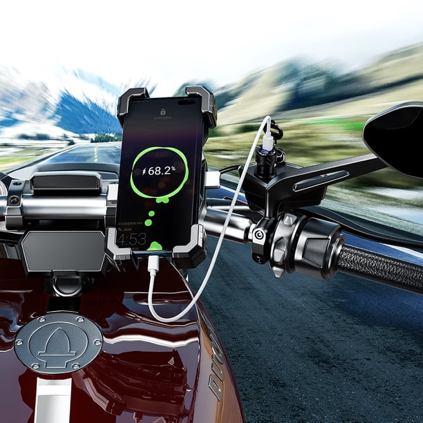 Cargador De Moto Cargador de motocicleta Enchufe europeo Adaptador de cargador USB para BMW S1000 RR R1200 GS S1000XR