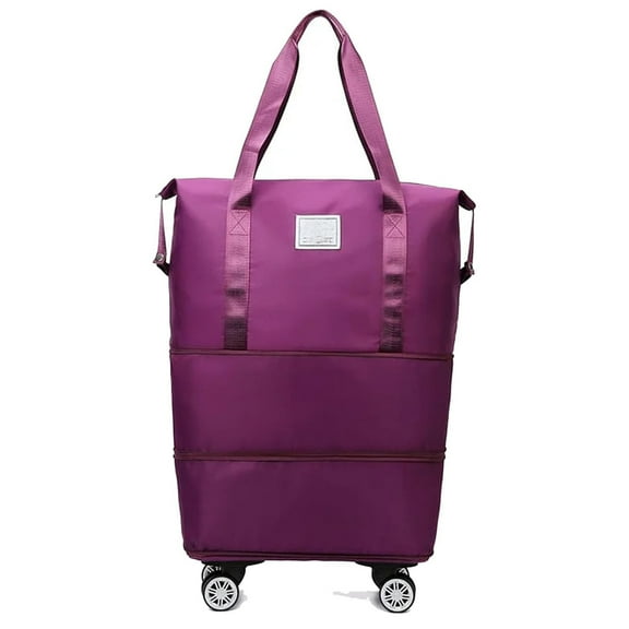 Kulken Travel Bag With Wheels - 2025 New Large Capacity Travel Bag - Universal Wheel Removable fuchsia