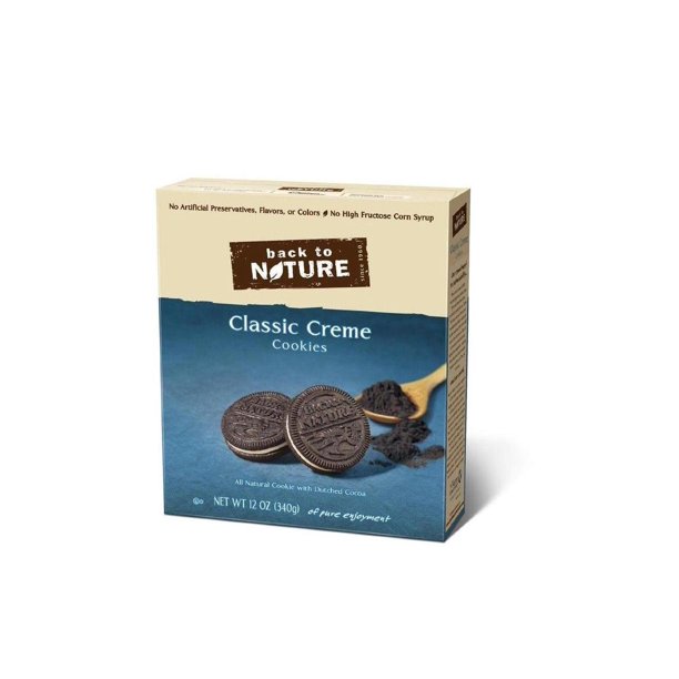 6 Pack Back To Nature Cookies Classic Creme 12 Ounce Walmart Com Walmart Com