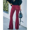 thumbnail image 3 of Women's Corduroy Flare Pants Elastic Waist Bell Bottom Trousers 2026 Fall Pants, 3 of 6