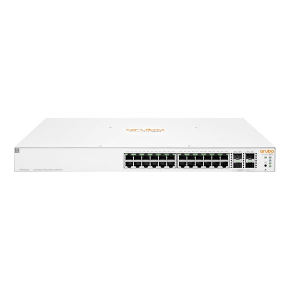 Switch HPE Networking Instant On Gigabit Ethernet 1930, 24 Puertos PoE+ 4 Puertos SFP+, 370W,16.000 Entradas - Administrable.