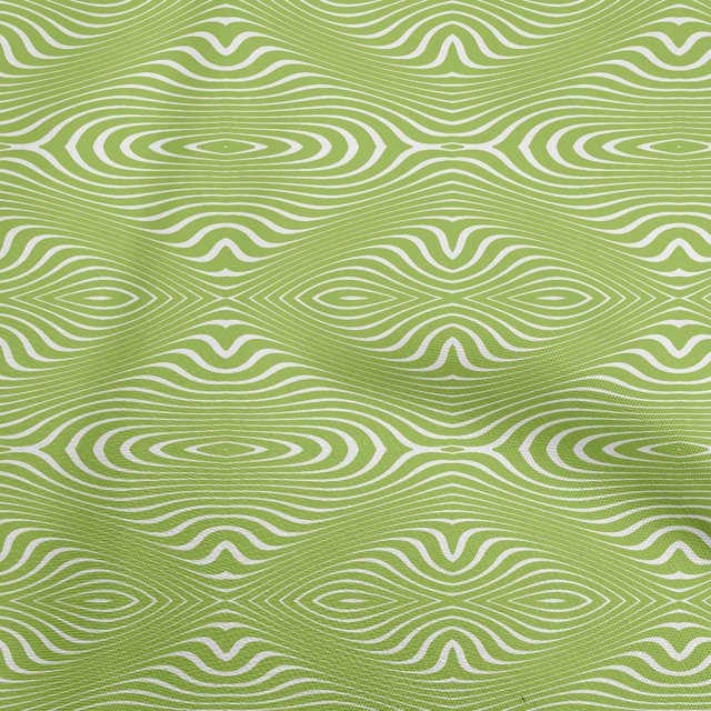 oneOone Tissu Velours Vert Clair Tissu de Robe en Moire Tissu Imprimé au Mètre 58 Pouces de Large