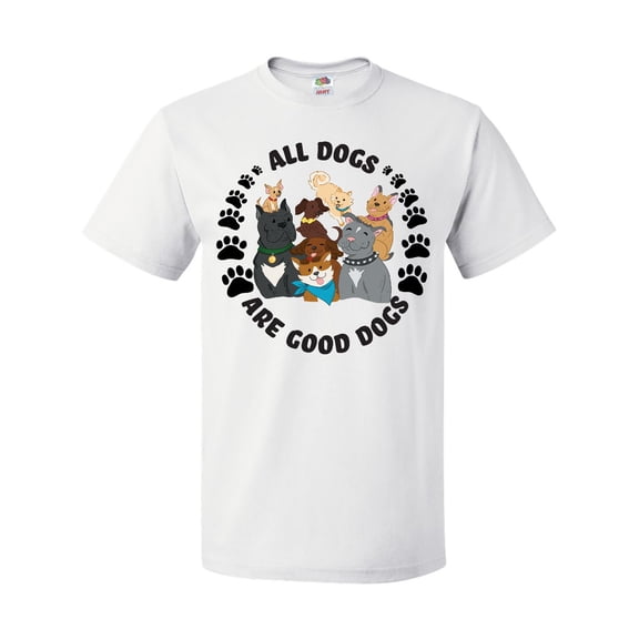 Inktastic All Dogs are Good Dogs with Cute Dog Family T-Shirt