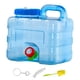 thumbnail image 4 of Contenedor de agua Cubo de agua para exteriores con grifo Recipiente para beber antifugas Tanque de agua Jarra de agua para conducir RV Picnic 75 l sin grifo de repuesto, 4 of 8