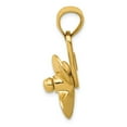 thumbnail image 2 of FB Jewels 14K Yellow Gold 3-D Moveable Blade Propeller Pendant, 2 of 5