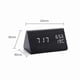 thumbnail image 5 of Digital Alarm Clock with LED Display, Wooden Design, Temperature and Humidity Monitor, USB Powered Table Clock, 5 of 5