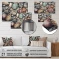 thumbnail image 4 of Designart "Seashells by the Seaside V" Modern Landscape Beach Metal Art Living Room, 4 of 5