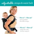 thumbnail image 4 of Portabebés avanzado 4 en 1 con babero lavable incluido: ergonómico, convertible, con la cara hacia adentro y hacia afuera, para llevar adelante y atrás a recién nacidos y bebés mayores, 4 of 4