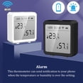 thumbnail image 3 of Advancent Termómetro inteligente con WiFi, alarma, sala de estar, Control de voz, escritorio, colgante de pared, pantalla LCD inalámbrica, Sensor de Termómetros, 3 of 6