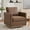 Coffee, variant on Upholstered Square Swivel Accent Chair PU Leather for Living Room Bedroom or Nursery Comfortable Lounge Seat