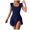Navy, variant on adviicd Womens Swimsuits Tummy Control Bathing Suits for Women Tummy Control Bathing Suit Sexy Flattering Cheeky High Cut Out Cute Ladies Swimwear (Black,M)