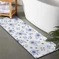 thumbnail image 2 of Pioneer Flower Floral Print Pattern Bathroom Rugs Mat, Non Slip Microfiber Bathroom Rug with Rubber Backing, Soft Mats for Bathroom Floor Tub Shower, 17"x47", 2 of 5