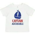 thumbnail image 3 of Inktastic Captain Adorable, Sail Boat, Sailing - Red Blue Boys Toddler T-Shirt, 3 of 5